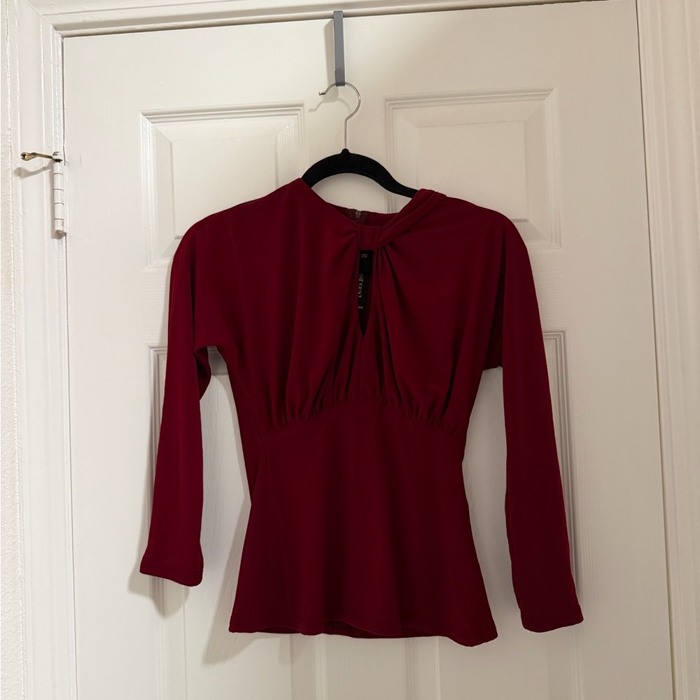 Pinup Couture Burgundy / Wine Malia Top